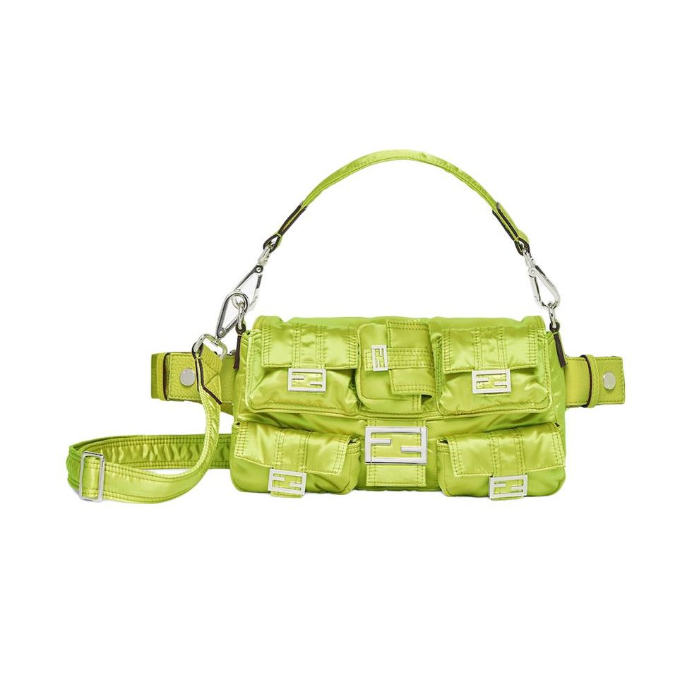 Fendi Sequined Python-Trimmed Baguette - Handbags - FEN147319, The  RealReal