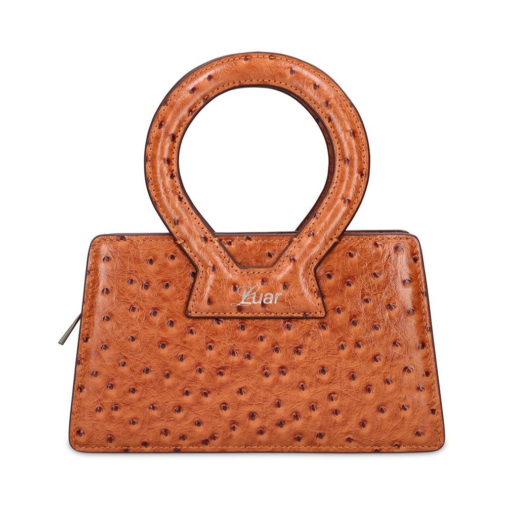 Ostrich Embossed Small Bag