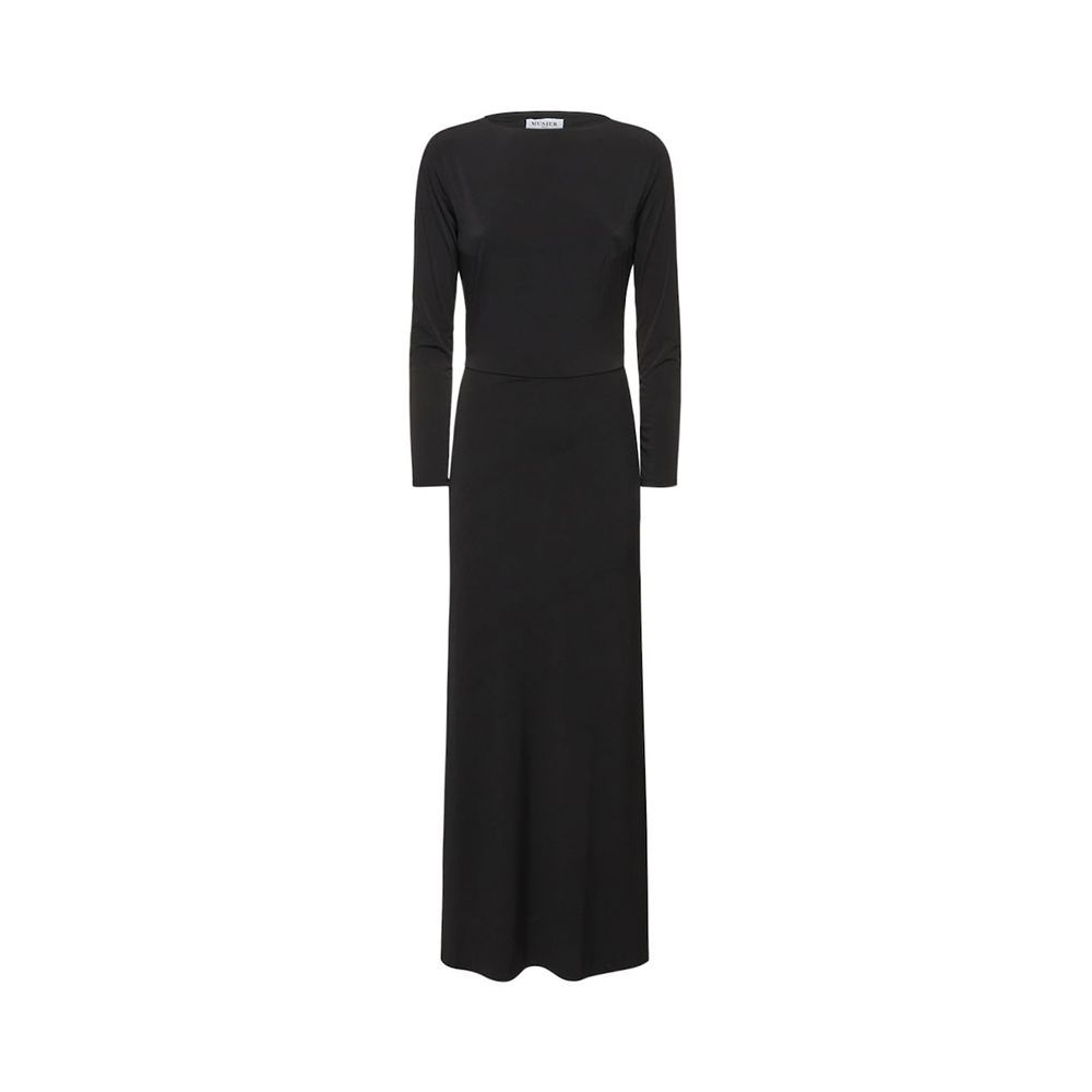 Onfis Open Back Jersey Long Dress