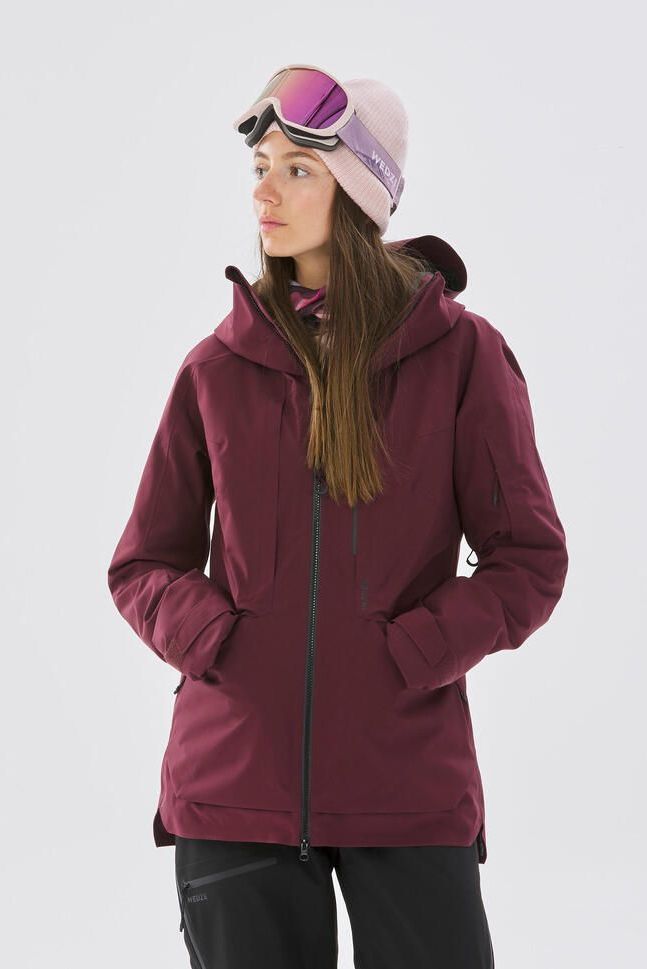 Women's ski jacket burgundy