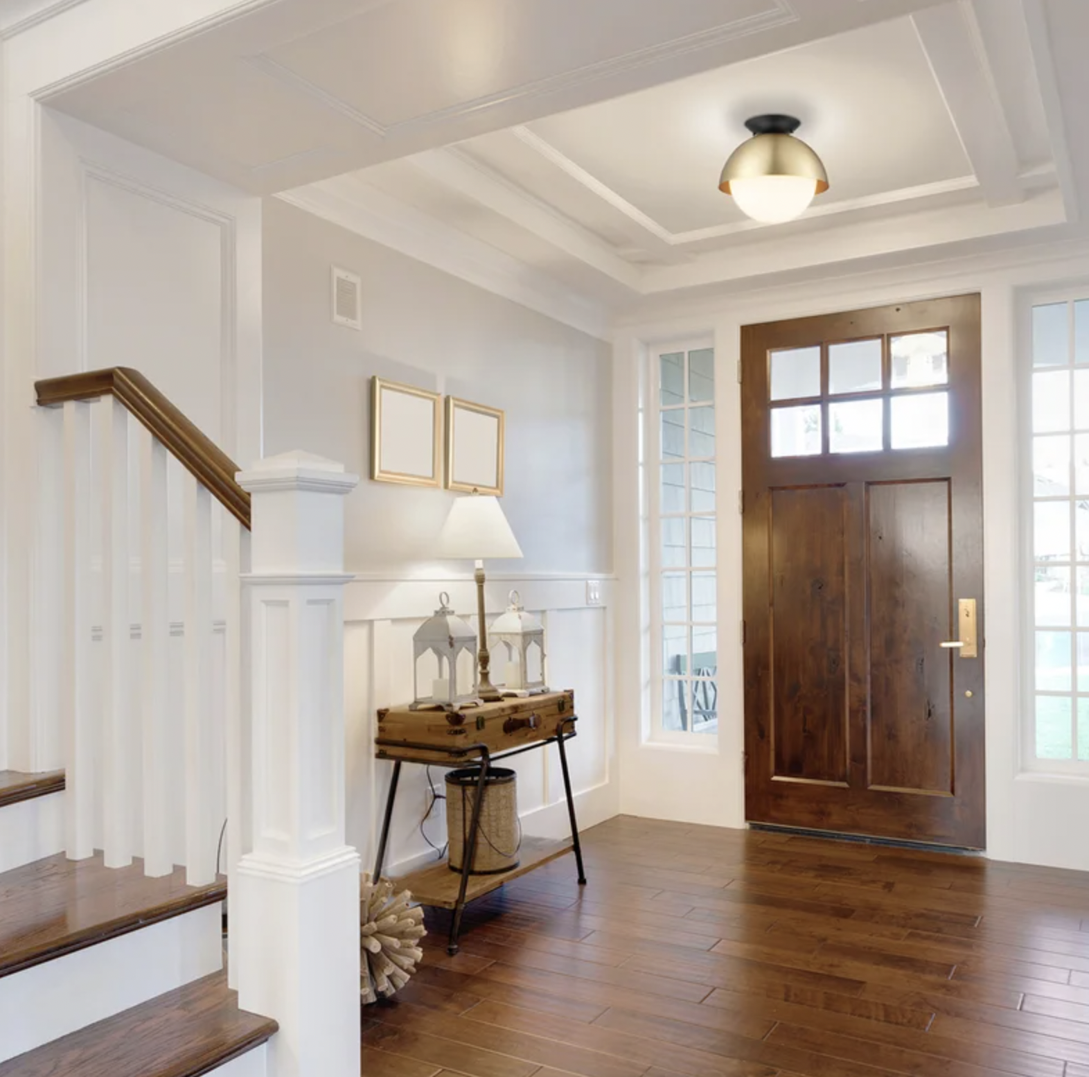 low ceiling foyer light