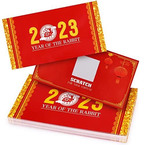 2023 Chinese New Year Scratch-Off Fortune Cards 