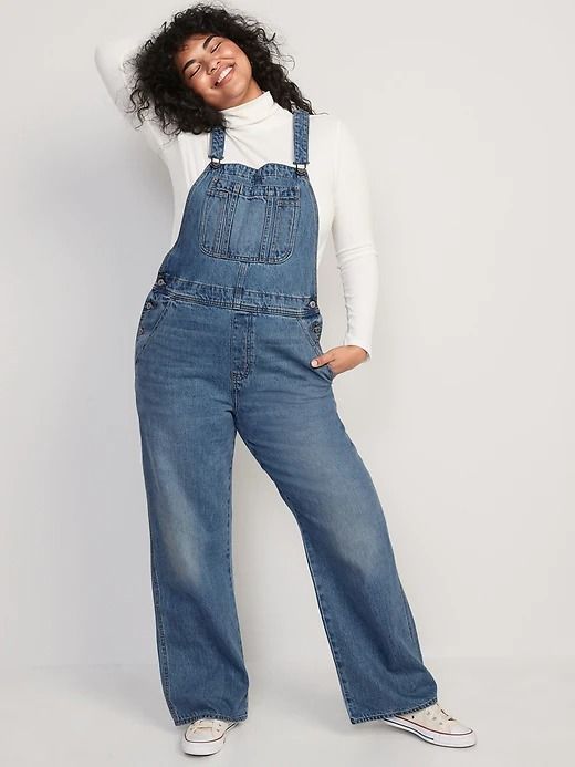 old navy straight leg overalls