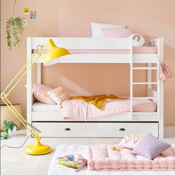Litera Perch con cama nido - Oeuf NYC. Mobiliario infantil de diseño