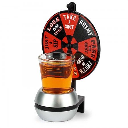 Shot Spinner Drinking Game for Adults Classic Party Game with Shot Glass 