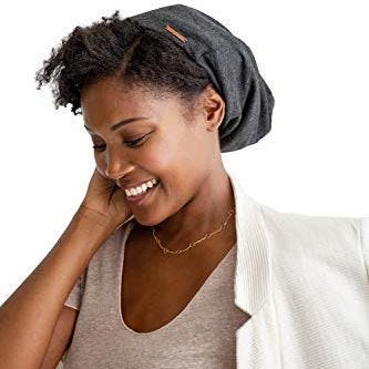 Set of 2 Satin-Lined Sleep Caps Set of 2 Satin-Lined Sleep Caps