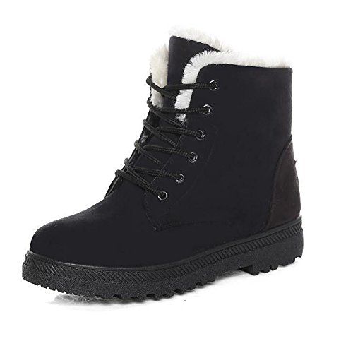 Warm Lace Up Snow Boots