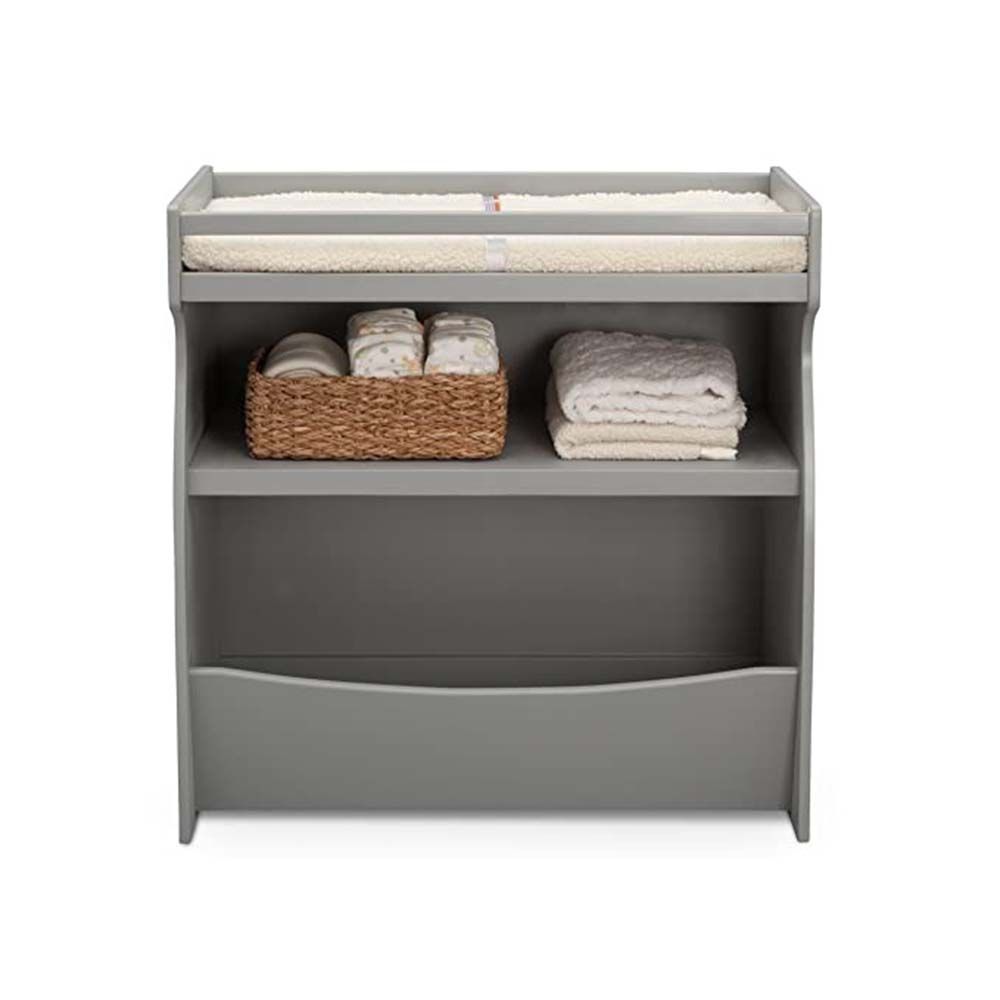 2-in-1 Changing Table and Storage Unit With Changing Pad