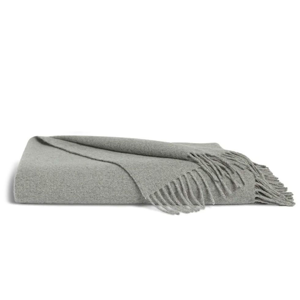 Cashmere-Lambswool Throw Blanket