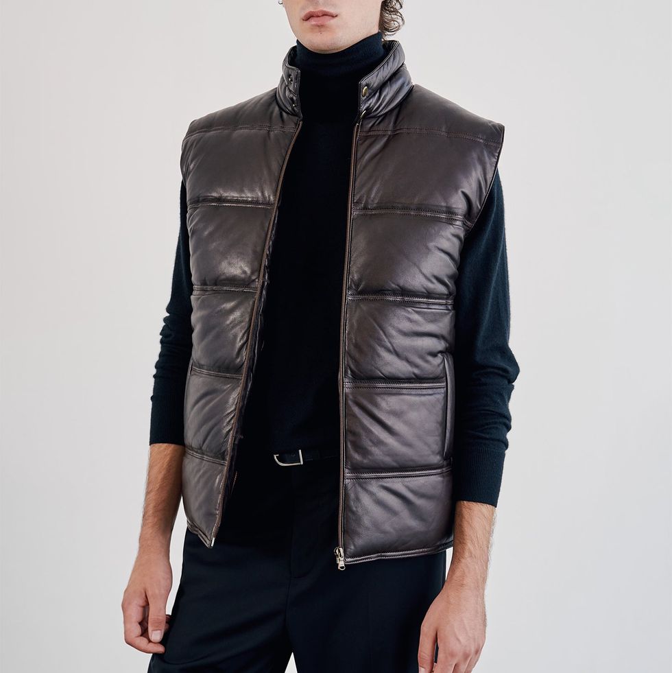 Cormac leather vest 