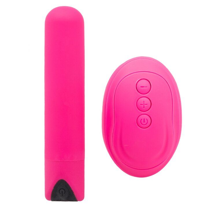 Pink Remote Control Rechargeable Bullet Vibe