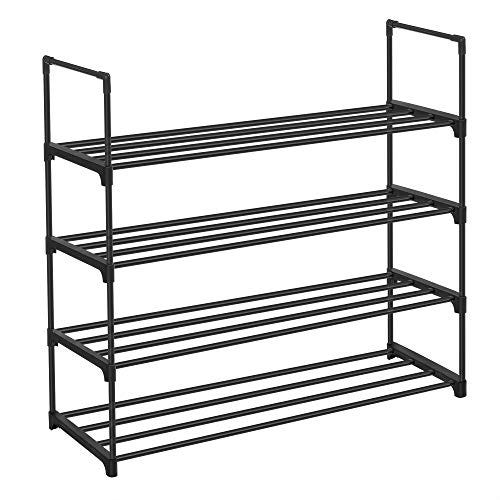 Storage Shelves, Closet Organizers And Storage 5-Shelf Foldable Metal Shelving Units 28" W X 14" D X 65" H For Garage Kitchen Bakers, Collapsible
