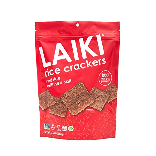 LAIKI Red Rice Crackers, Pack of 8