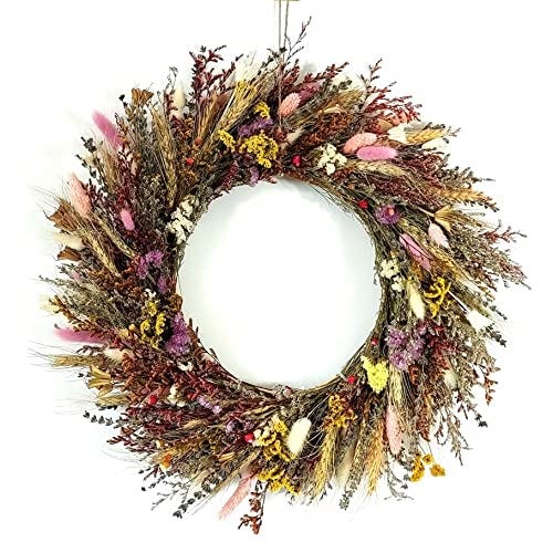 rustic flower wreath