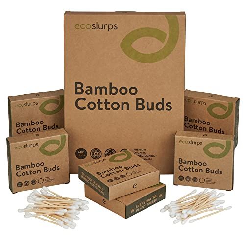 EcoSlurps 600 Bamboo Cotton Buds