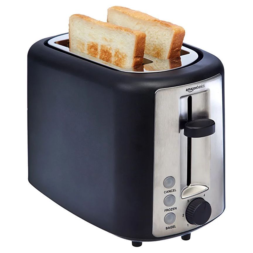 Amazon Basics 2-Slice, Extra-Wide Slot Toaster