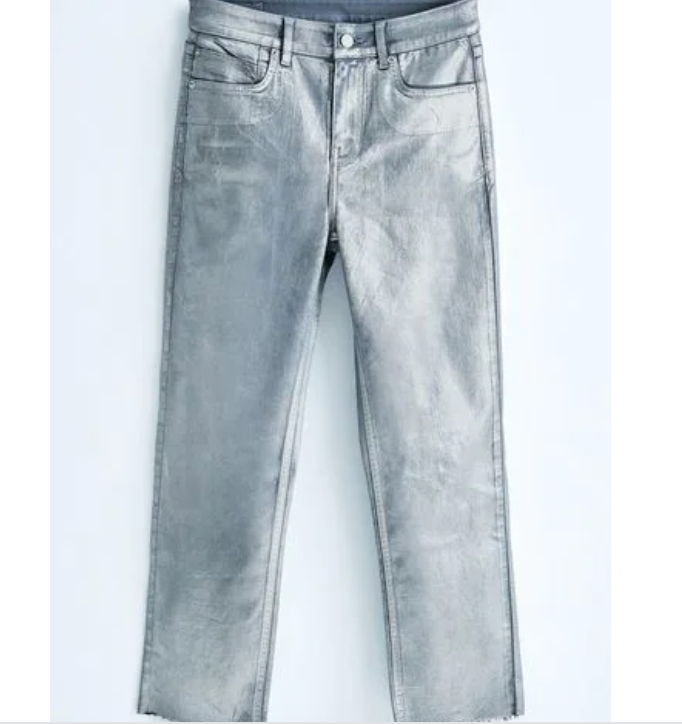 Mid Rise Straight Jeans