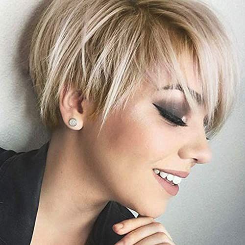 Pixie Cut Wig with Bangs