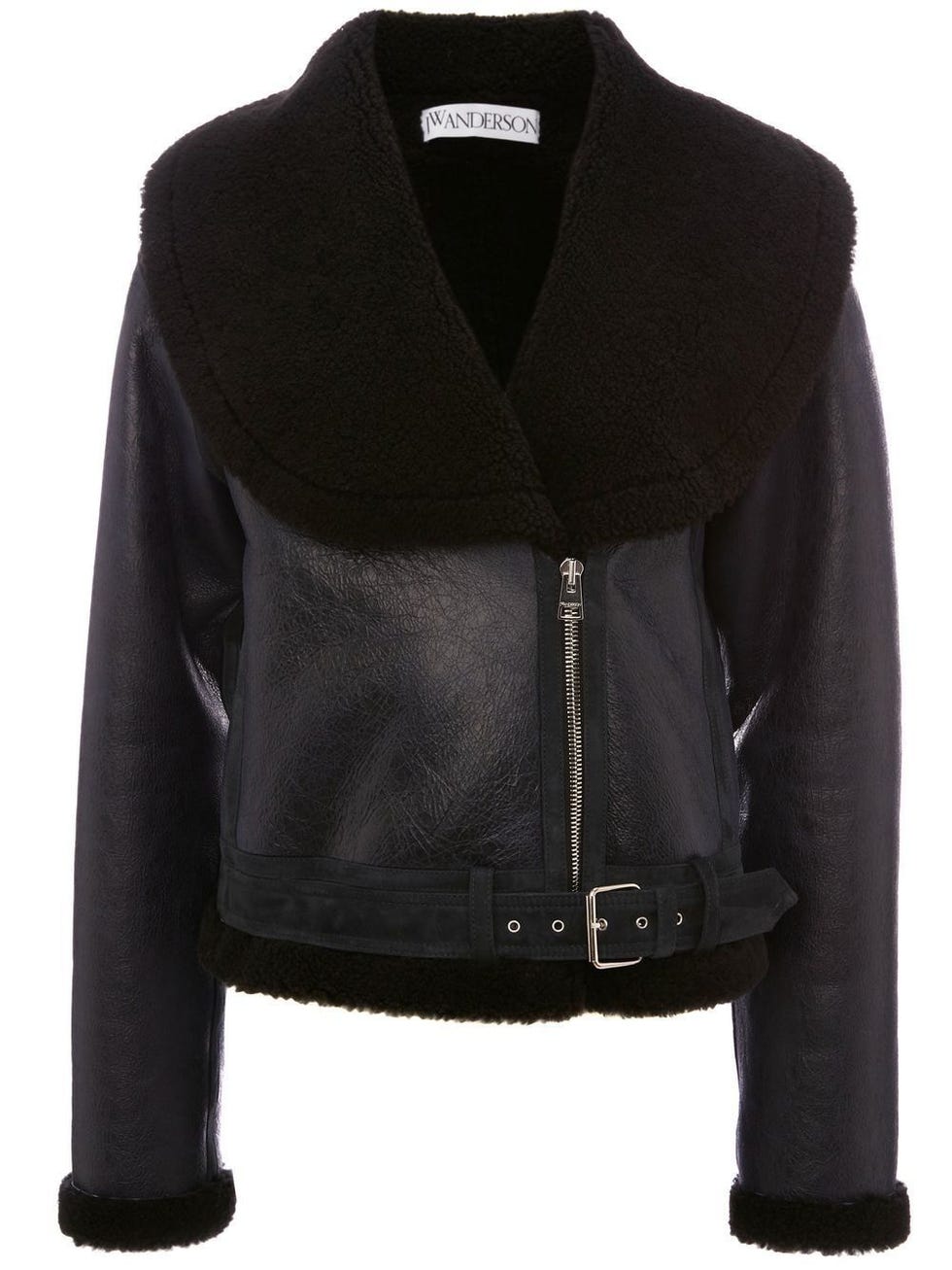 80sStyleBags Luxury Shearling Winter Aviator Jacket