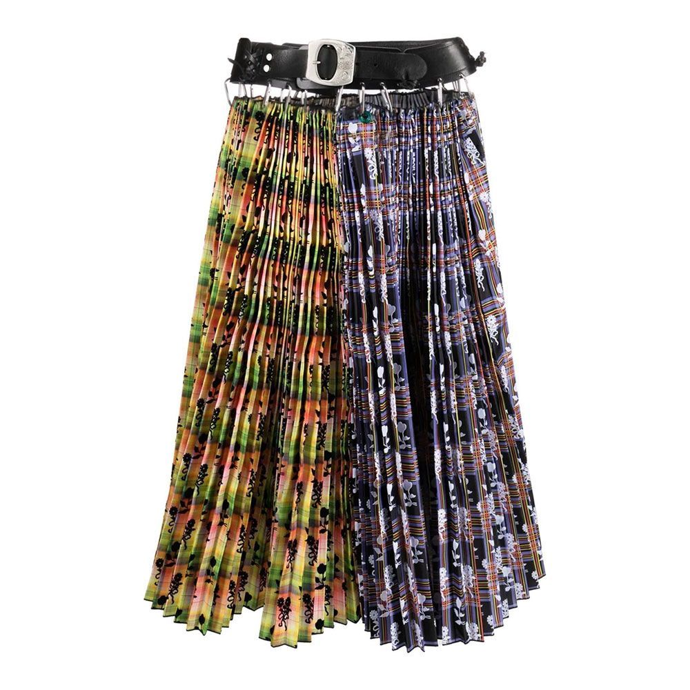 This London-based brand captured the industry’s attention with its elaborately detailed, punk-meets-crafty skirt.