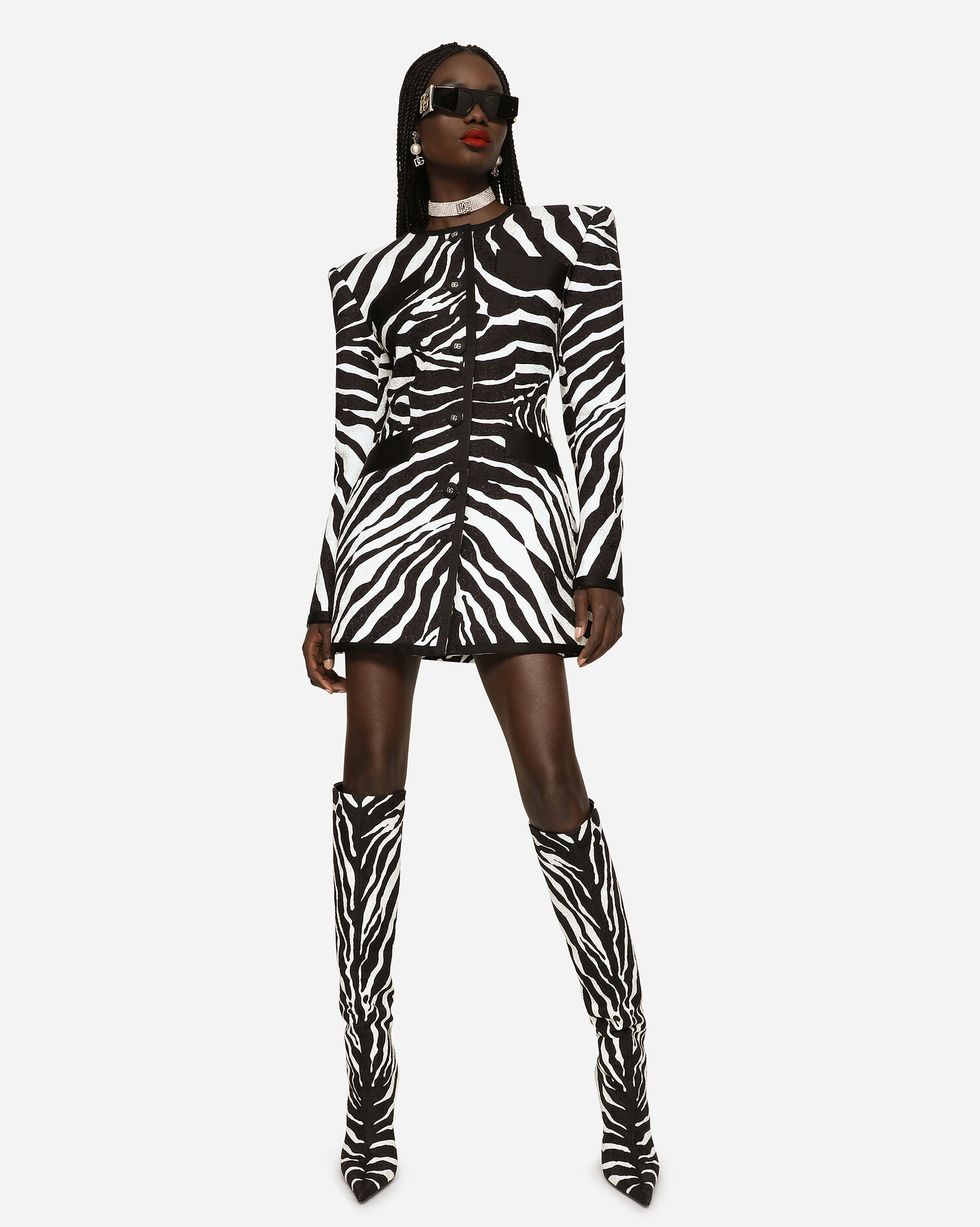 Zebra-Print Jacket