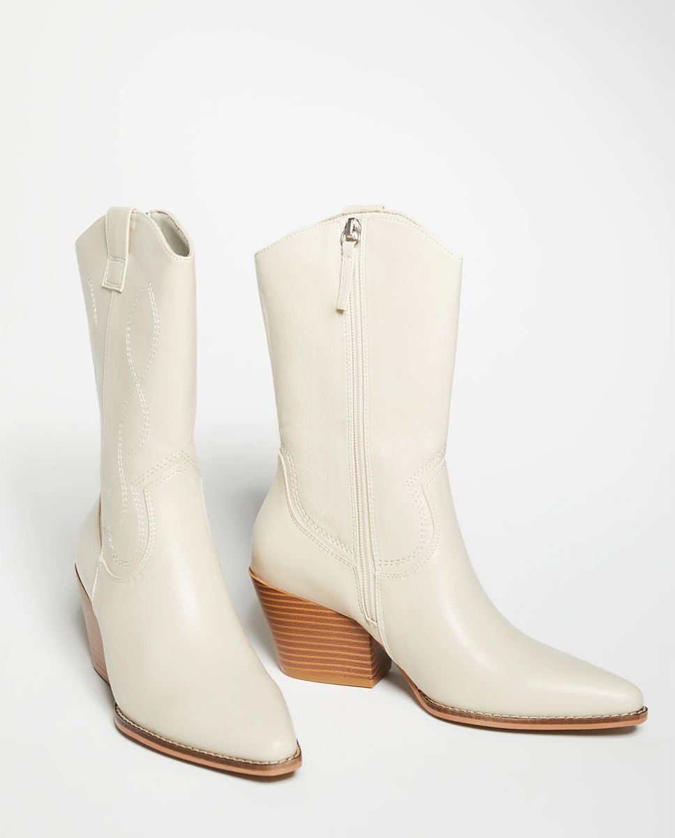 Bota cowboy online blanca