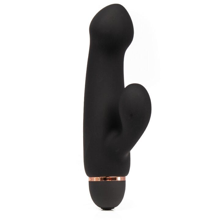  Bondara Black Silicone 20 Function Smooth Rabbit Vibrator