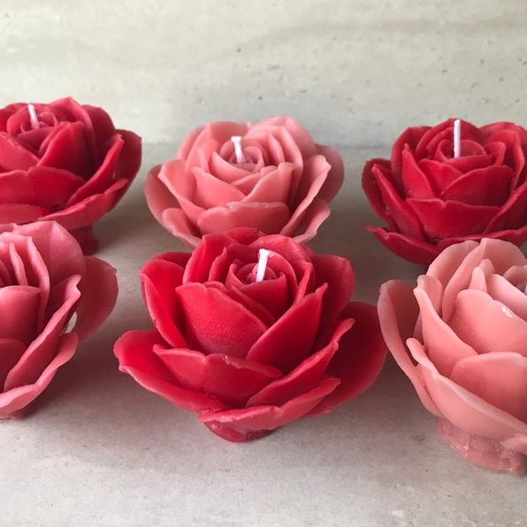 Rose Shaped Pure Beeswax Candles