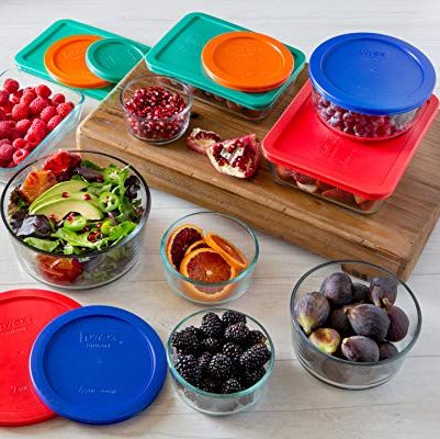 Pyrex Simply Store 18-Piece Glass Food Storage Containers Set