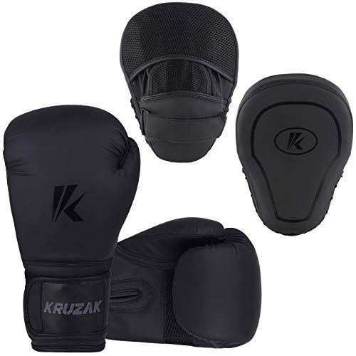 Boxing Gloves and Focus Mitts Set