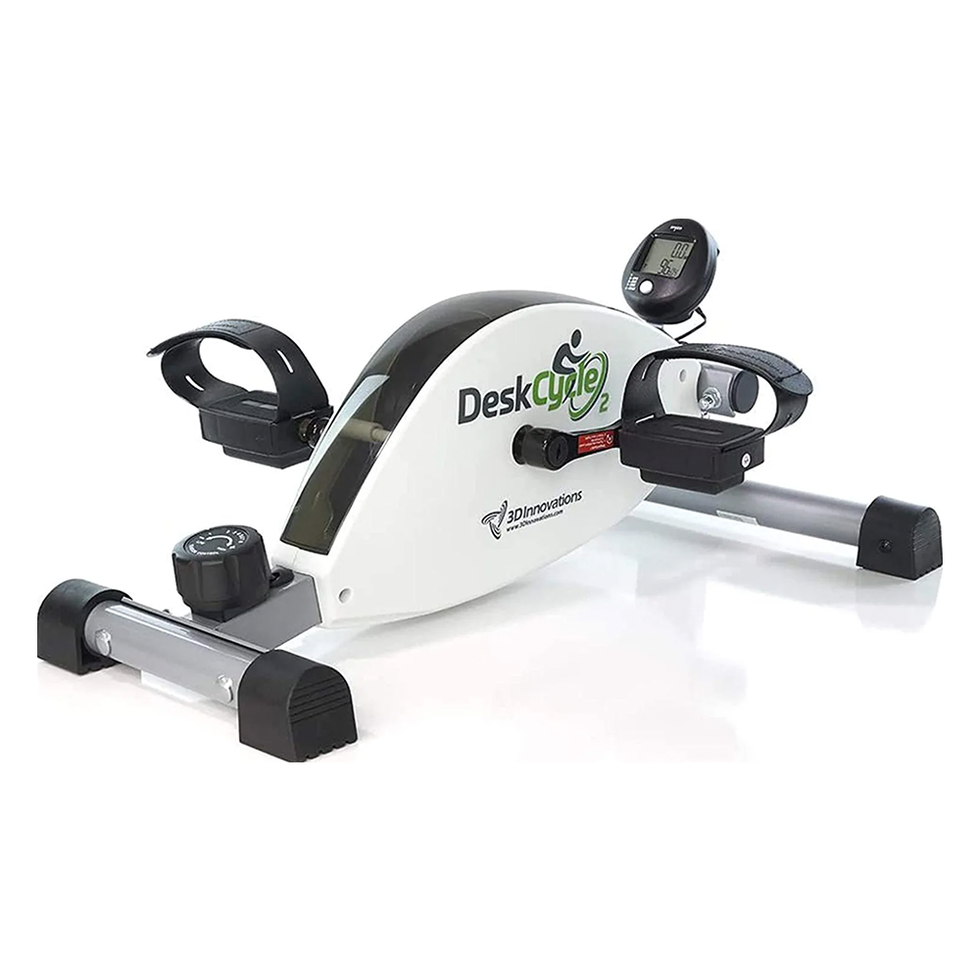 Under Desk Bike Pedal Exerciser with Adjustable Leg