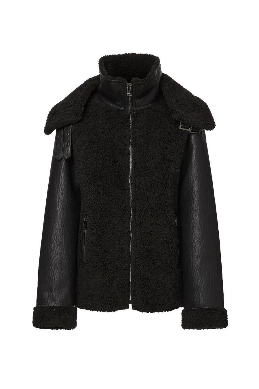 Symbiosis Faux Fur Jacket