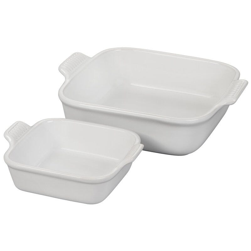 2-Piece Stoneware Baking Dish Set