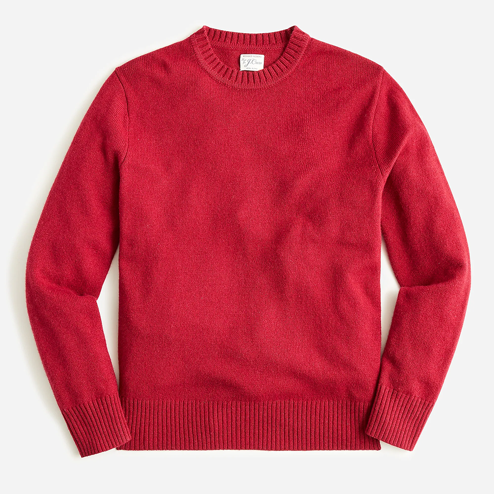 Rugged Merino Wool Crewneck Sweater