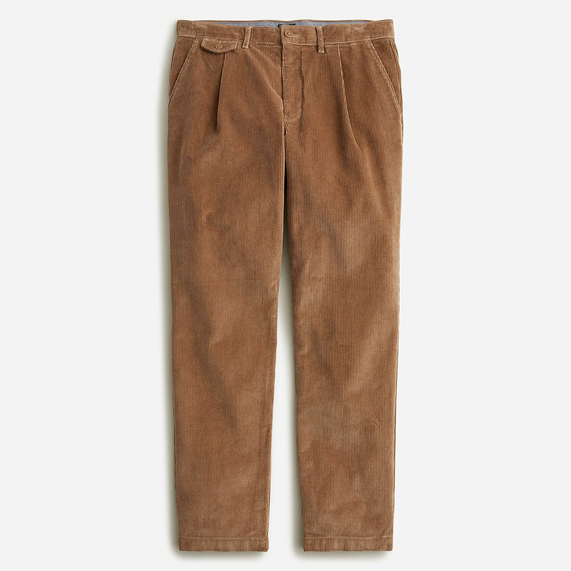 Single-Pleat Corduroy Pants