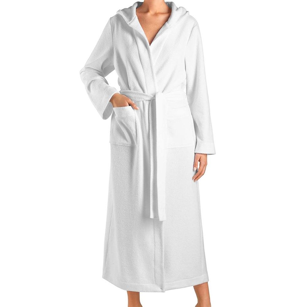 Hooded Plush Long Robe