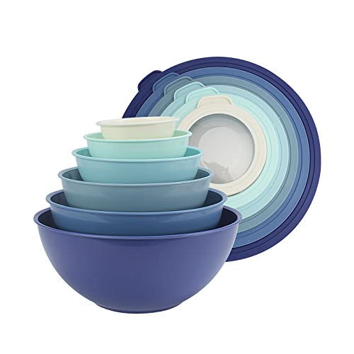COOK WITH COLOR Mixing Bowls with TPR Lids