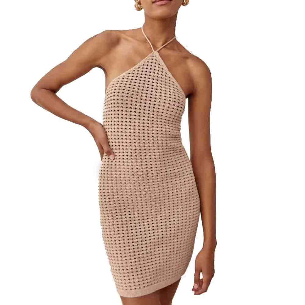 Martel Open Knit Mini Dress 