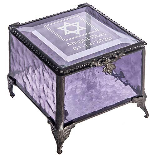 Purple Stained Glass Jewelry Box