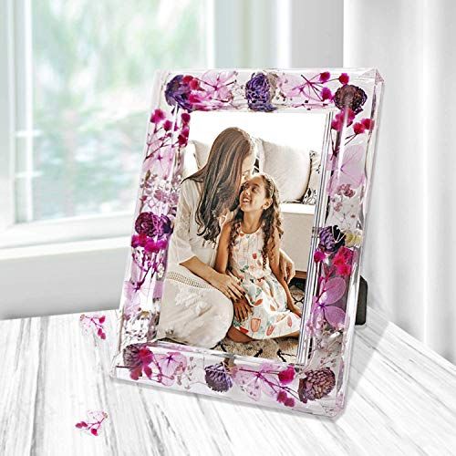 Purple Flower Acrylic Frame