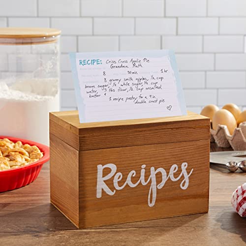 Wooden Recipe Box