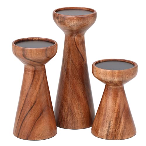 Farmhouse Wooden Candle Holders