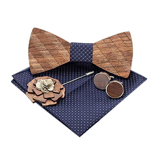 Wooden Bow Tie Set