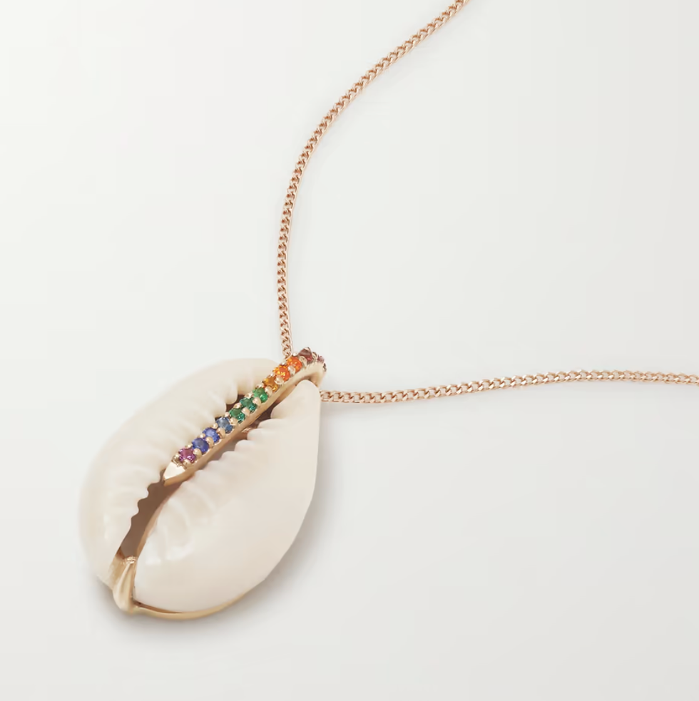 Shell and Nanogem necklace