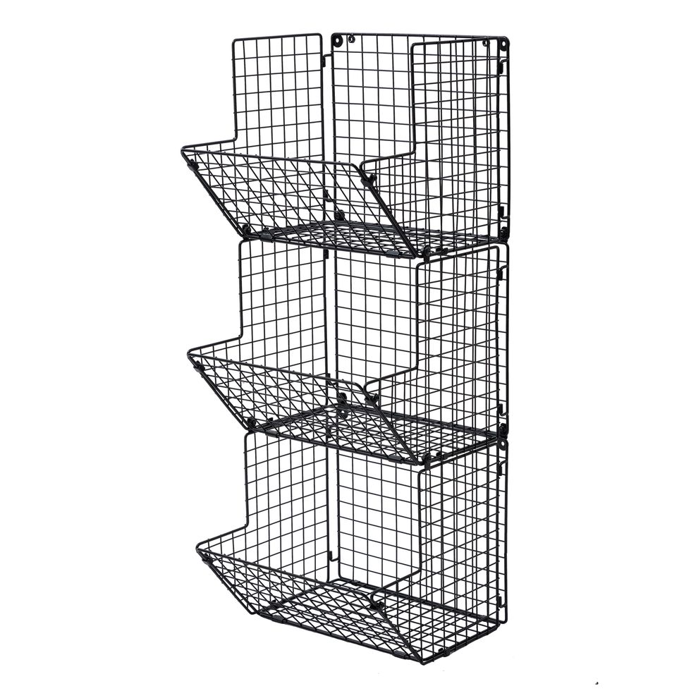Use a 3-Tier Wire Basket 