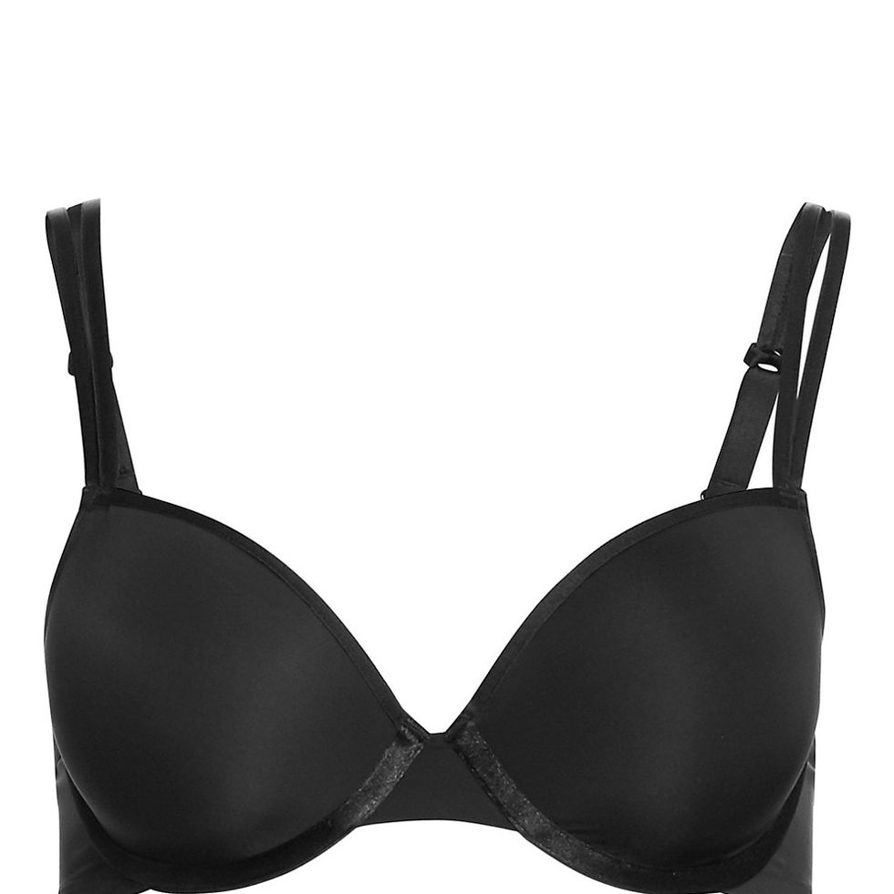 Paramour by Felina | Body Soft Back Smoothing T-Shirt Bra (Black, 32C)