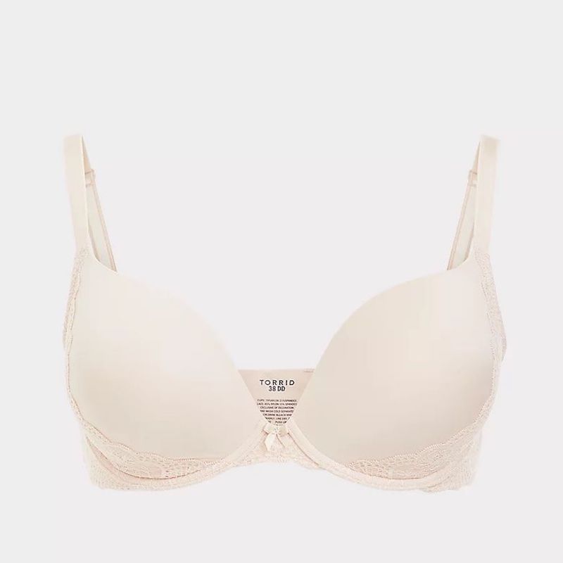 On The Daily Lace Push Up Bra - Beige