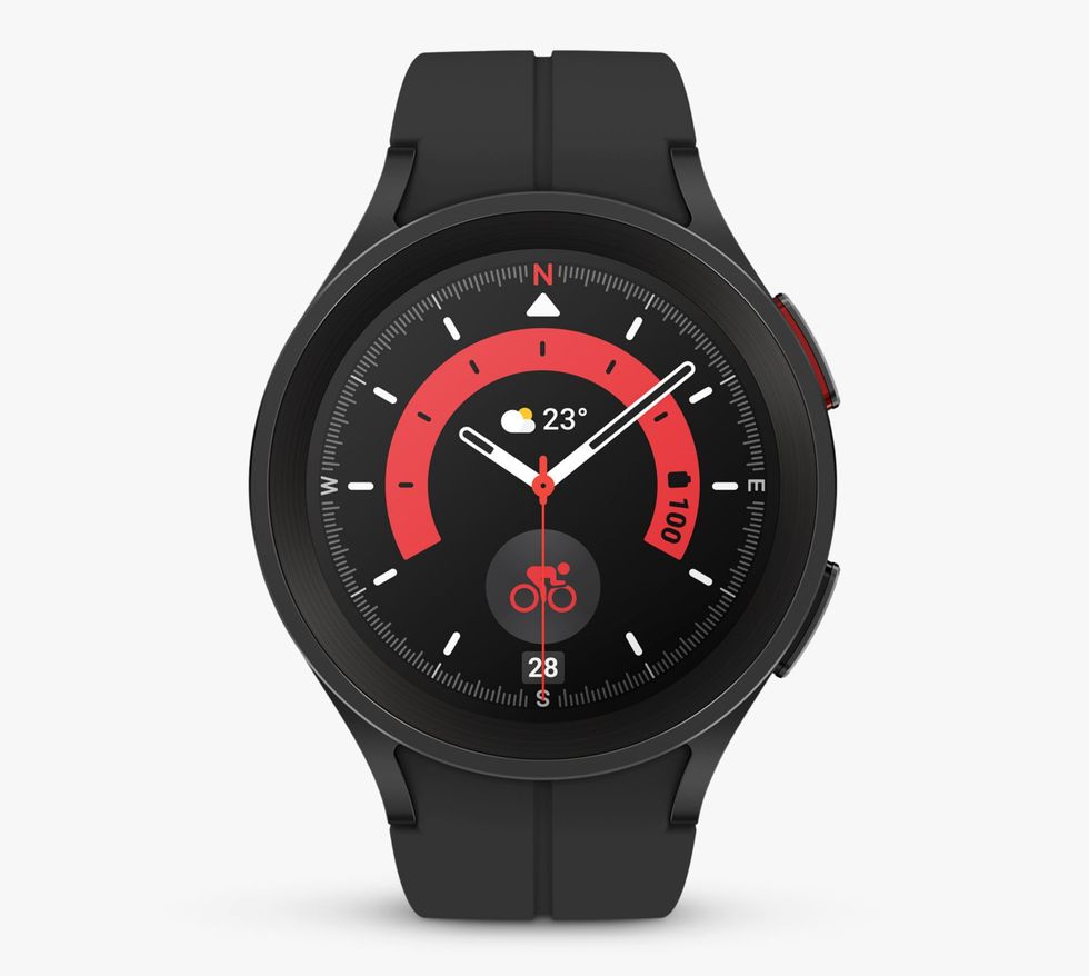 Samsung Galaxy Watch5 Pro, Bluetooth, 45mm, Titanium with Silicone Strap
