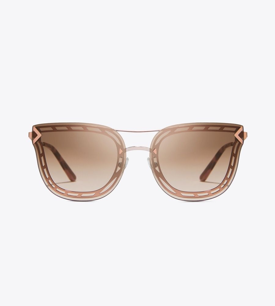 Tory burch hotsell open wire sunglasses