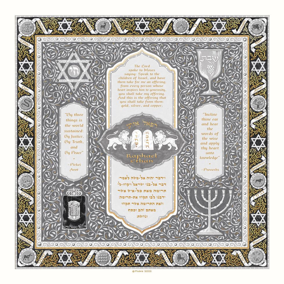 Personalized Torah Portion Art